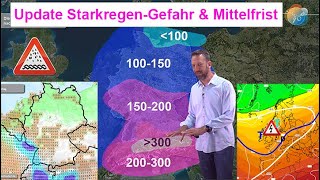 Das Wichtigste in Kürze StarkregenGefahr am Dienstag anhaltende Sumpf amp Gewitterlage bis Juni [upl. by Oicneconi]