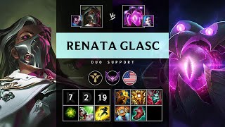 Renata Glasc Support vs VelKoz Triple Kill Dominating  NA Master Patch 1420 [upl. by Kev]