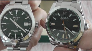 Tissot Gentleman Powermatic 80 Silicium versus Rolex Milgauss [upl. by Davis]