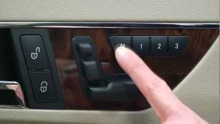 How To Setting Memory Seats Mirrors amp Steering Wheel Mercedes Benz Feldmann Imports MN [upl. by Keel264]