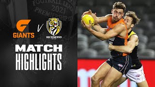 GWS Giants v Richmond Highlights  Round 22 2021  AFL [upl. by Illona]