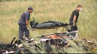 Malaysian Airlines Flight 17 Shot Down Drama at Ukraine Plane Crash Site [upl. by Ainoet]