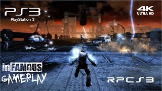 inFamous 4K PS3 RPCS3 Emulator [upl. by Sirrap]