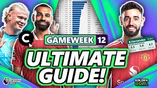 THE ULTIMATE GUIDE FOR FPL GAMEWEEK 12 📈  Fantasy Premier League 2425 Strategy and Tips [upl. by Bass383]