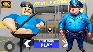 BARRYS PRISON RUN  HARD MODE 4K GAMEPLAY WALKTHROUGH [upl. by Hooke]