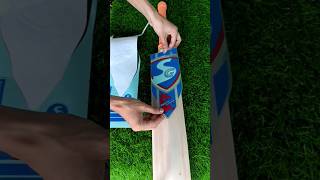 Sticker on Cricket Bat at home SG Sticker Apply Cricket Bat shorts sticker sg [upl. by Larry]