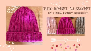 TUTORIEL BONNET BEANIE AU CROCHET FACILE🧶 [upl. by Gran]