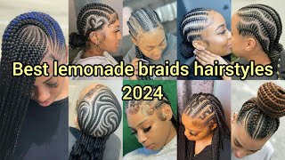 Lemonade braids hairstyles for every woman  Braids styles for black ladies  Lemonade hairstyles [upl. by Yaral]