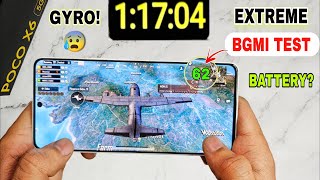 Poco X6 5G Bgmi Pubg Test Graphics setting test 🔥 poco x6 bgmi battery test gyro [upl. by Atenek]