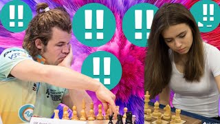 Boss Magnus Carlsen vs Anna Cramling 5 [upl. by Calan]