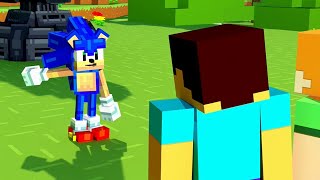 ALEX AND STEVE MEET SONIC Minecraft Animation Movie  Alex and Steve Life [upl. by Razid]