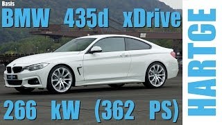 BMW 435d F32 Test Drive with HARTGE Engine Upgrade 80  200 kmh [upl. by Velda]