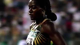 Womens 100m Final Atlanta Olympics 27071996 [upl. by Ellinad]