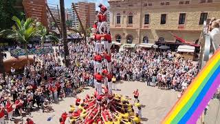 Castellers de Barcelona 4 de 8  Festa Major de Nou Barris 2024 [upl. by Rebecca]