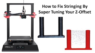 Super Tune Your Creality CR10S Pro V2  Ender 3 V2 ZOffset To Get Prints with Next to No Stringing [upl. by Ezekiel]