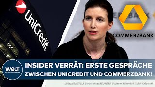 BÖRSE Insider packt aus Commerzbank in Gesprächen mit Unicredit  Aktie geht ins leichte Plus [upl. by Frankel]