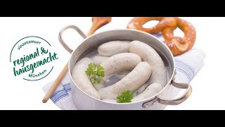 Die Münchner Weißwurst Wie wird Sie gemacht [upl. by Lucila]