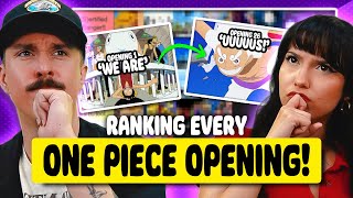 Ranking ALL 26 One Piece Openings for the First Time [upl. by Ardnasirhc43]