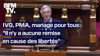 Politique générale Michel Barnier énumère les grands principes de société quil faut respecter [upl. by Ronen]