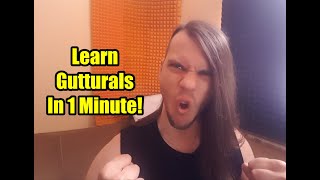 How To Learn Gutturals In One Minute  Tutorial [upl. by Madian]