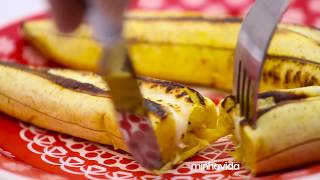 Banana assada com queijo  RECEITA 1 MINUTO [upl. by Seitz474]