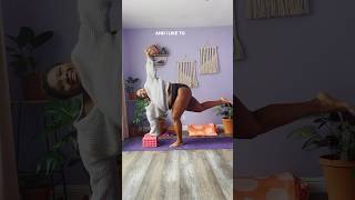 Lean into the falling that is the point of yoga motivation movement stretching [upl. by Erin833]