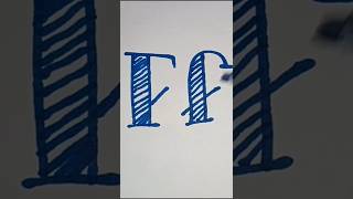 Alphabet Font Letter Ff  Font Letters shorts satisfying satisfyingvideo trendingvideo [upl. by Oleta614]