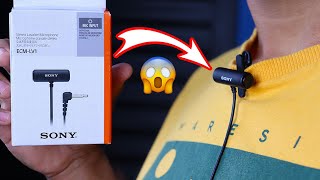 SONY ECMLV1  O Melhor Microfone Lapela BARATO que você vai ENCONTRAR Unboxing e teste [upl. by Mulvihill]