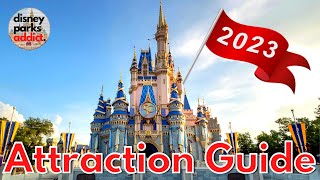 Magic Kingdom ATTRACTION GUIDE  2023  All Rides  Shows  Walt Disney World [upl. by Elrak823]