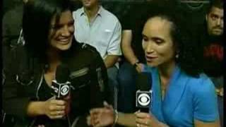 Gina Carano Talks With Karyn Bryant Following Cris Cyborgs Win Over Shayna Baszler On CBS [upl. by Seldan778]