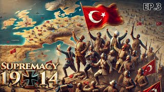 Victoire de la coalition sur la Carte 10 Joueurs  Suprémacy 1914 Lets play Empire Ottoman EP3 [upl. by Ahsela]