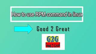 How to use RPM command in linux [upl. by Annairb824]