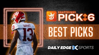 CFB DRAFTKINGS PICK6 PICKS  SATURDAY COLLEGE FOOTBALL WEEK 8  10192024 [upl. by Sherrer]