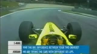 F1 1995  2005 Jordan V10 Onboard Engine Sounds [upl. by Eiramlehcar289]