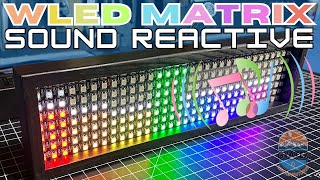 Sound Reactive 2D LED Matrix  ESP32  INMP441 Digital Mic  WLEDSR [upl. by Manoop33]