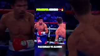 LEGENDARY Pacquiaos best COMBO vs Algieri knockoutpower pacman pacquaio philippines trending [upl. by Anawek]