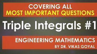 Triple Integrals 1 in Hindi Imp Engineering Mathematics [upl. by Asseral38]