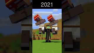 Evolution of Merge Villager Upgrade  Minecraft Animation [upl. by Airetahs]