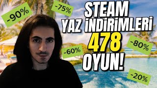 2024 STEAM YAZ İNDİRİMLERİ OYUN ÖNERİLERİ 478 İNDİRİMLİ OYUN [upl. by Fannie]