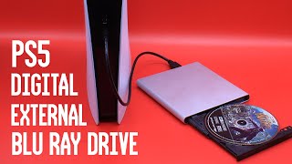 PS5 Digital Adding a Disc Drive Will External Bluray Drives Work [upl. by Ecela]