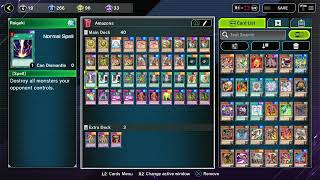 YuGioh Master Duel Amazoness Deck Construction [upl. by Asatan]