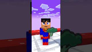 Fat 2 Fit Baby Superman vs Flash  Minecraft Shorts funnyanimation minecraft [upl. by Ellirpa]