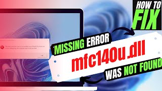 2024 How To Fix MFC140udll Missing Error ✅Not found error💻 Windows 10117 💻 3264bit [upl. by Dolphin147]