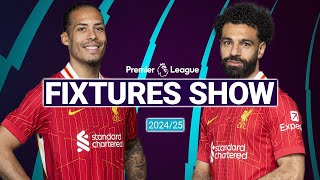 202425 Premier League fixtures show  Liverpool FC [upl. by Eibocaj]