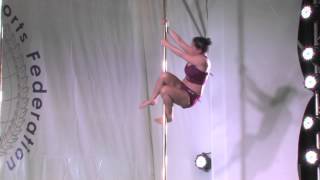 Monica Van Beek  MASTERS 40  FINALIST  WORLD POLE SPORTS CHAMPIONSHIPS 2014 [upl. by Gomar33]