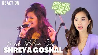 Shreya Ghoshal singing LIVE  Mere Dholna Sun REACTION😲😵 [upl. by Nydroj]