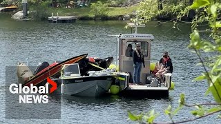 Deadly Ontario boat crash Man faces multiple charges after 3 killed in collision on Bobs Lake [upl. by Namrehs]