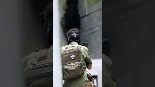 Airsoft Player Almost Gets Headshot  Clip 1432 shorts [upl. by Ymereg]