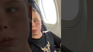 White boy Jax flying in a airplane [upl. by Cornel]