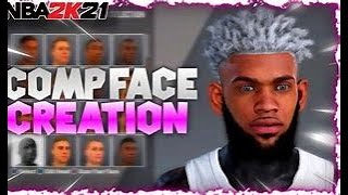 BEST COMP STAGE ‘GUARD’ FACE CREATION in NBA2K21 BEST DRIPPY GUARD FACE CREATION [upl. by Ursal]